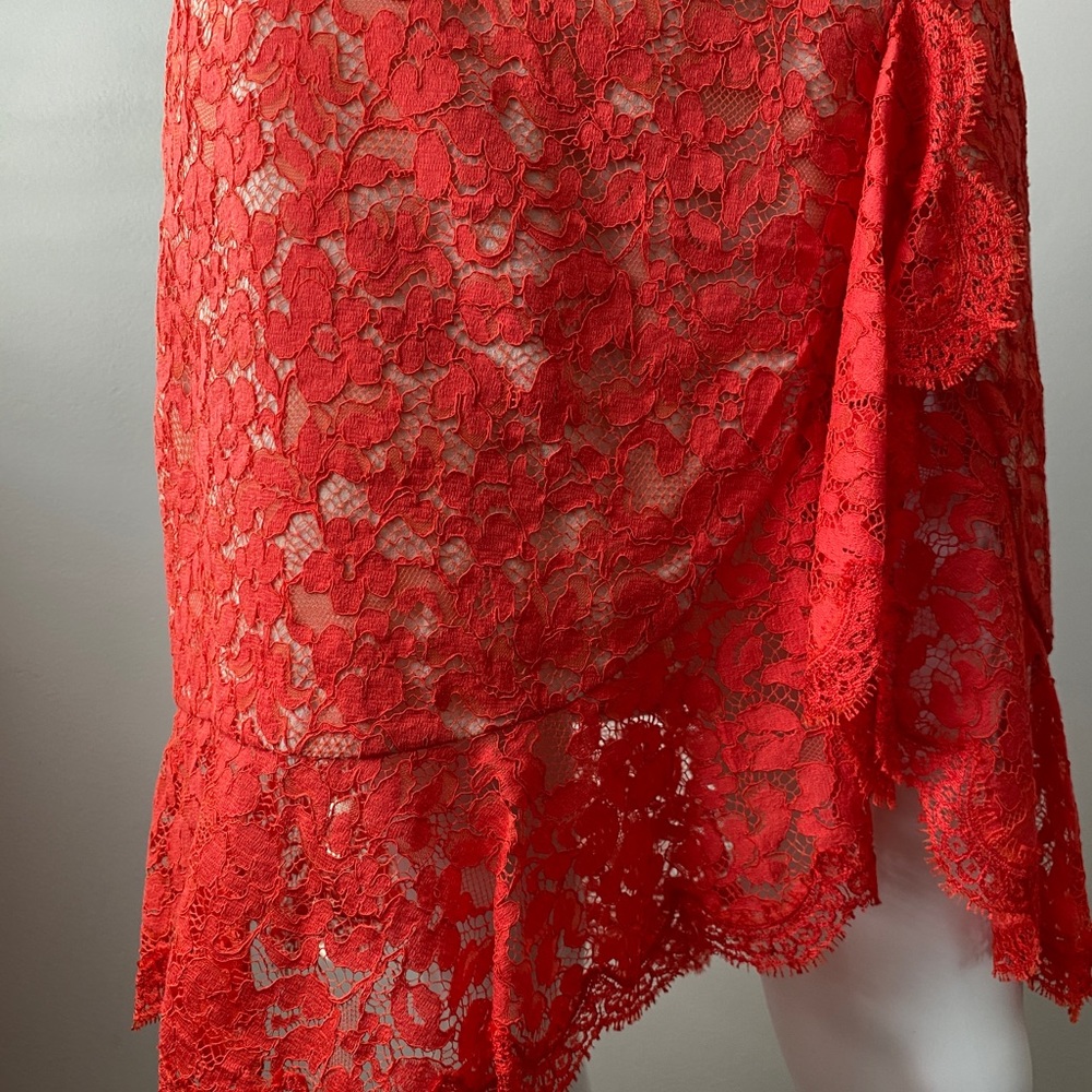 NWT Roberto Cavalli Gonna red lace skirt - Picture 6 of 9